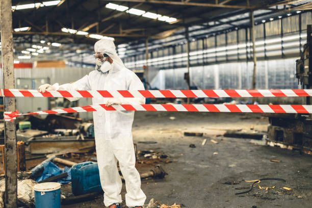 Professional Sewage Cleanup technician working in Cross, SC